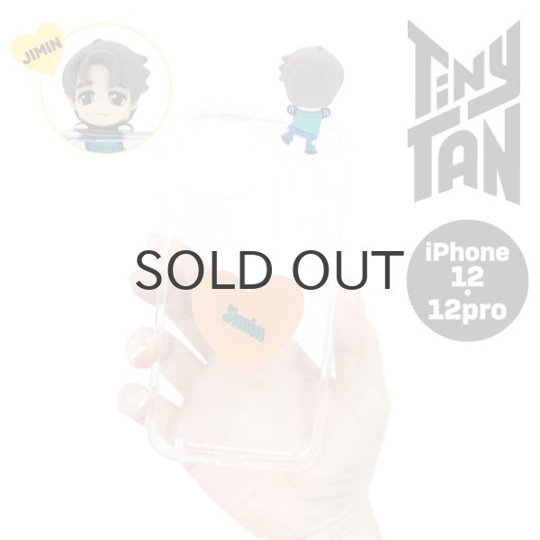 画像1: 【70%OFF】TinyTAN フィギュアクリアiPhoneケース（JIMIN)【iPhone12/12Pro】【KiNiNaRu/きになる】公式グッズ TinyTAN  キャラクターグッズ通販 (1)