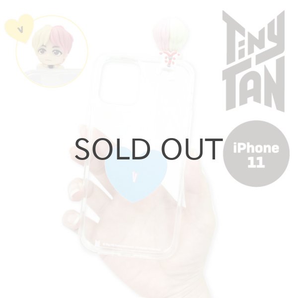 画像1: 【70%OFF】TinyTAN フィギュアクリアiPhoneケース (V)【iphone11】【KiNiNaRu/きになる】公式グッズ TinyTAN  キャラクターグッズ通販 (1)