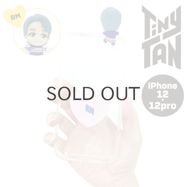 画像1: 【70%OFF】TinyTAN フィギュアクリアiPhoneケース（RM)【iPhone12/12Pro】【KiNiNaRu/きになる】公式グッズ TinyTAN  キャラクターグッズ通販 (1)