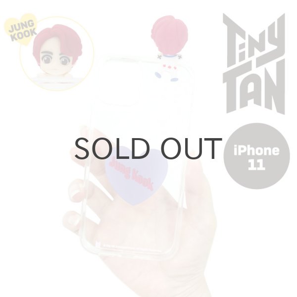 画像1: 【70%OFF】TinyTAN フィギュアクリアiPhoneケース (JUNG KOOK)【iphone11】【KiNiNaRu/きになる】公式グッズ TinyTAN  キャラクターグッズ通販 (1)