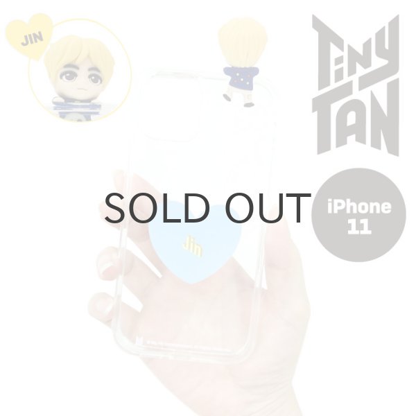 画像1: 【70%OFF】TinyTAN フィギュアクリアiPhoneケース (JIN)【iphone11】【KiNiNaRu/きになる】公式グッズ TinyTAN  キャラクターグッズ通販 (1)